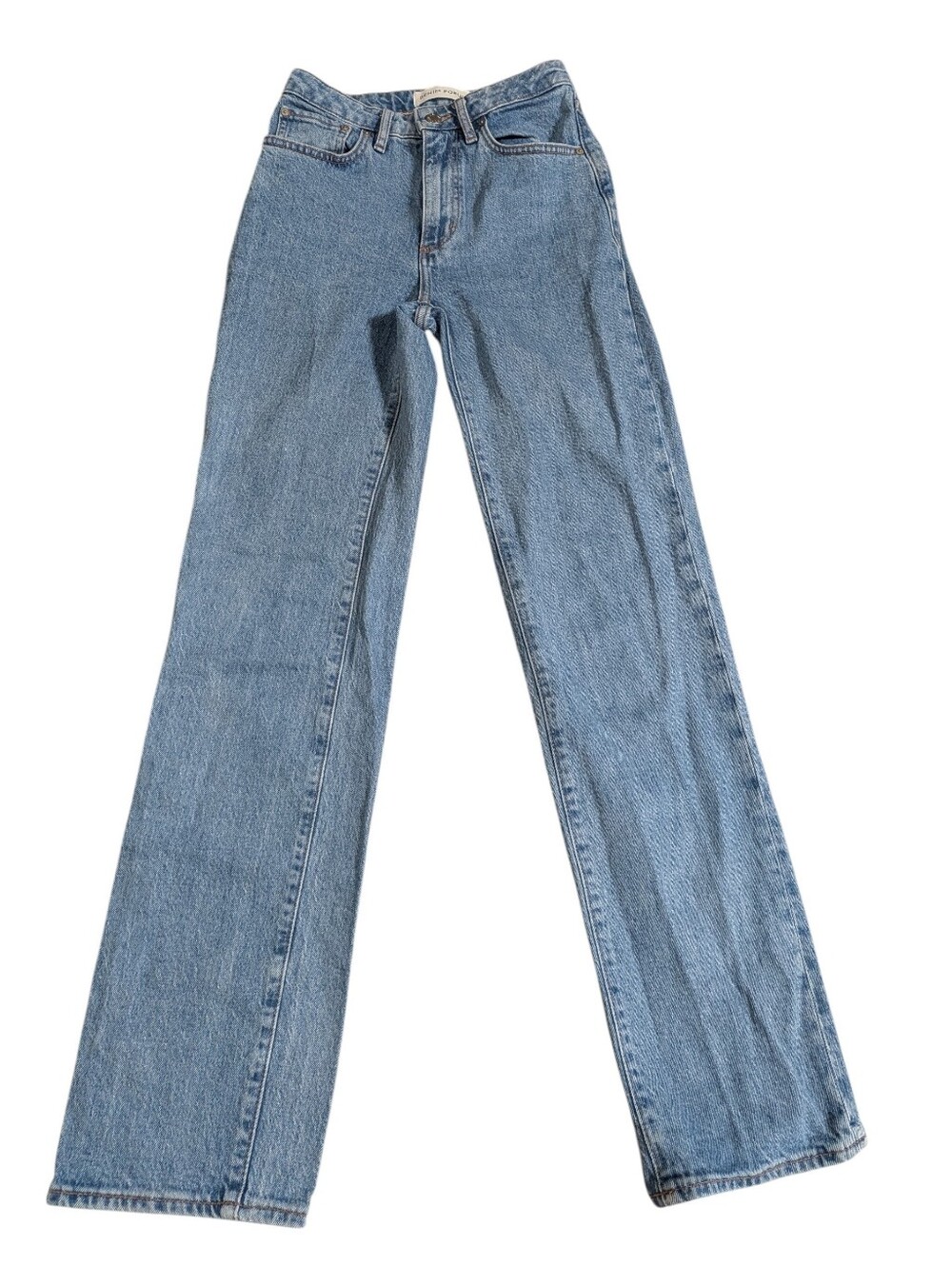 Aritzia Denim Forum High Rise Straight Women's Blue Jeans W25 L29